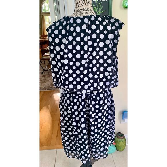 Signature Robbie Bee Womens Shift Dress Polka Dot - Picture 2 of 8